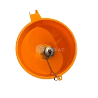 Abwasserkanister 19 Liter mit Pressol Trichter 1,2 Liter und Kanisterschlüssel DIN96 Gelb